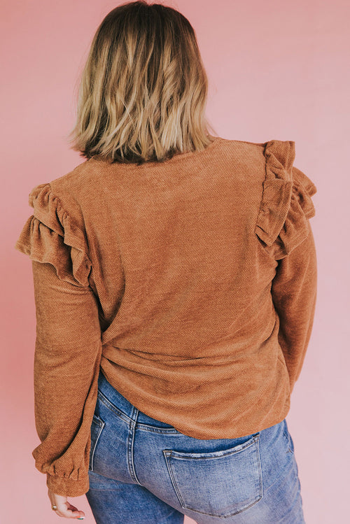 Enchanted Romance Ruffle Top: Graceful Elegance 💕