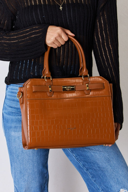 Textured Majesty: David Jones Handbag