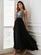 Elegance Defined: Sequin Maxi Dress