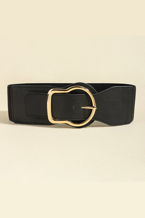 The Refined Zinc Alloy PU Leather Belt.