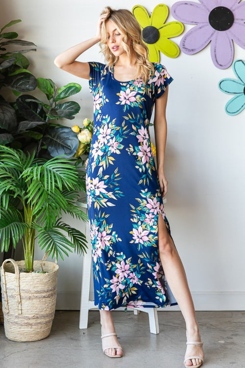 Heimish Floral Slit Dress: Summer Elegance Personified