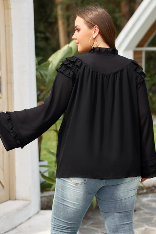 Whispers of Elegance Tie-Neck Blouse 🌹