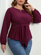 Enchanted Love Tie-Front Elegance Blouse