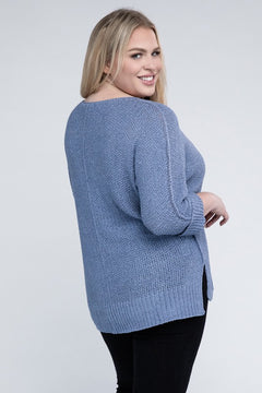 Romantic Embrace Knit Sweater - Curves Enchanted