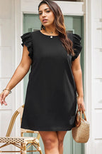 Regal Elegance Plus Size Mini Dress