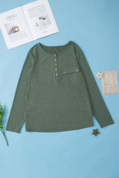 Serenade Me Green 🌿 Henley Elegance