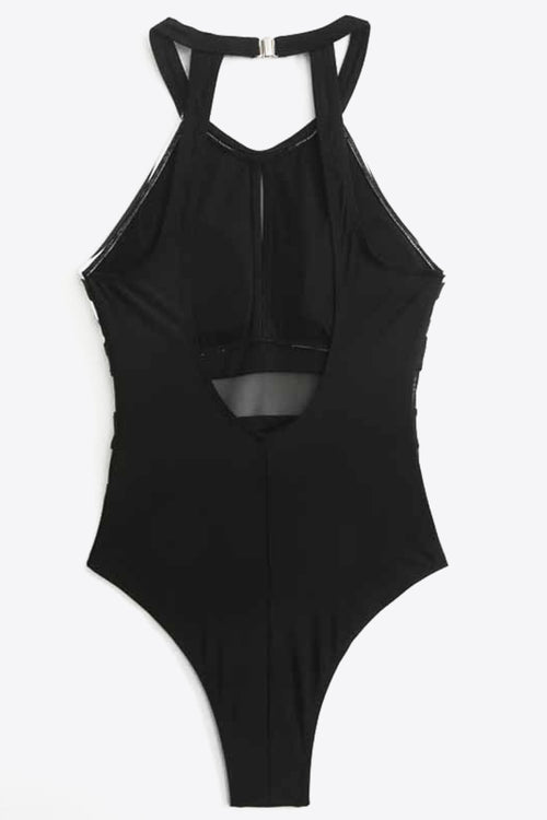 Sunkissed Allure: Backless Beachside Elegance Swimsuit