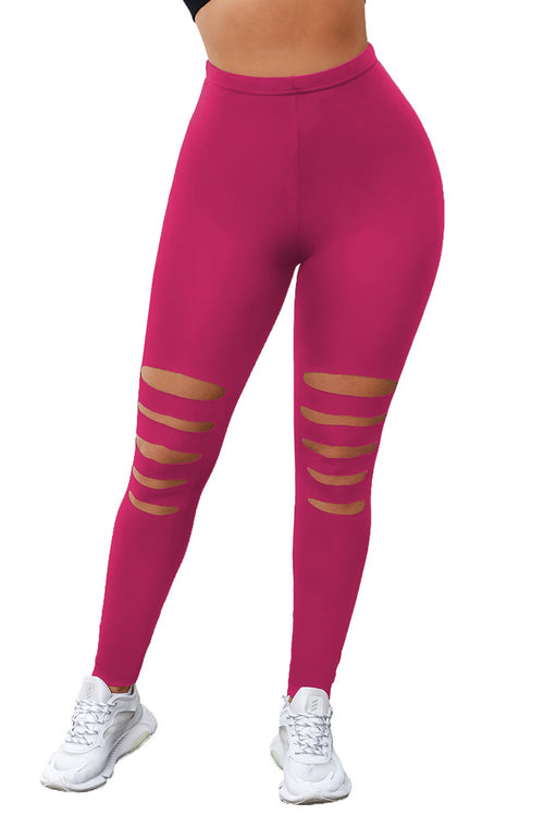 Pink Tie Dye Cut-Out Leggings: Slay in Style!