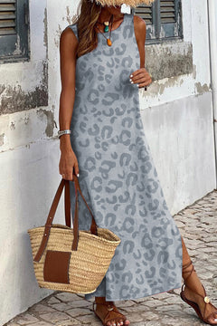 Refine your style with Gray Leopard Maxi.