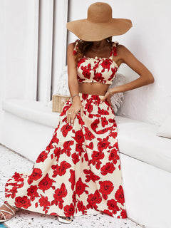 Vacay Glam Floral 2-Piece: Your Sunny Escape