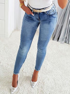 Shine Bright Rhinestone Skinny Jeans: Sparkle Everywhere