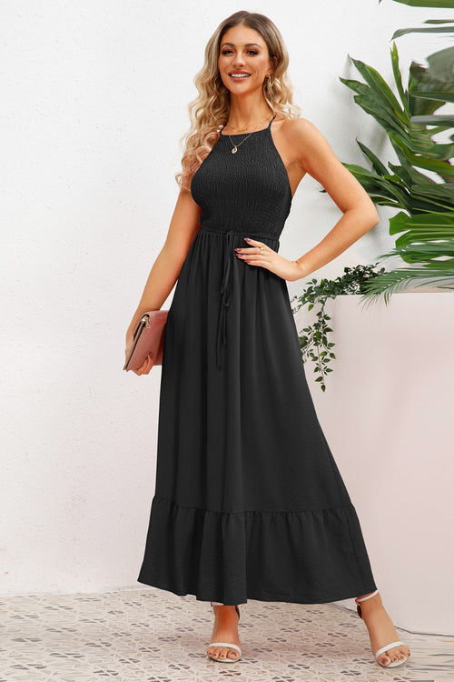 Sophisticated Elegance Spaghetti Strap Formal Dress