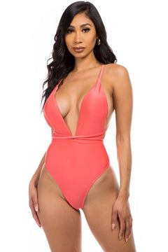 Lavish Love: Enchanting Goddess V-Neck Swimsuit 💖