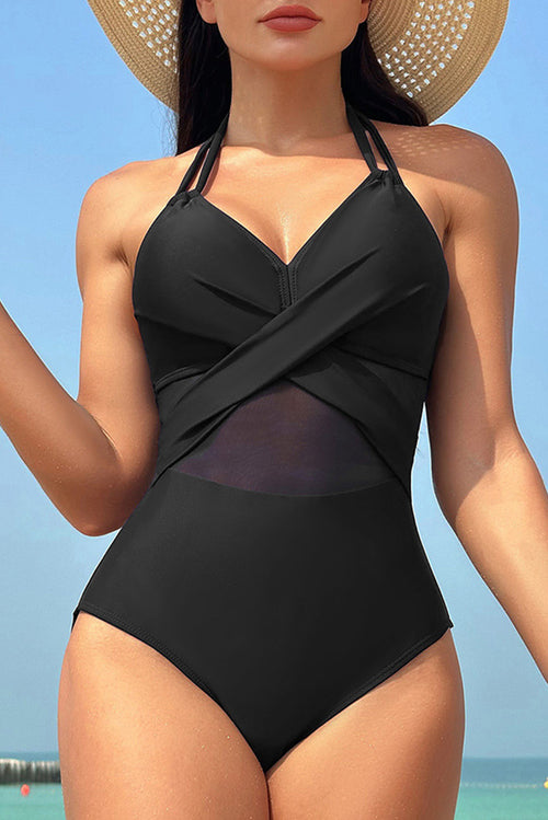 Enchanted Sapphire Romance Halterneck Swimsuit