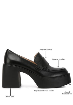 Divine Leather Heeled Platforms: Elegance Elevated