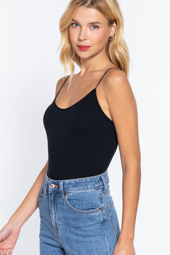 Luxury Seamless Ribbed Cami Bodysuit