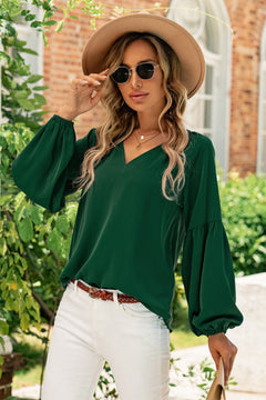 Chic & Versatile Ruched Sleeve Blouse