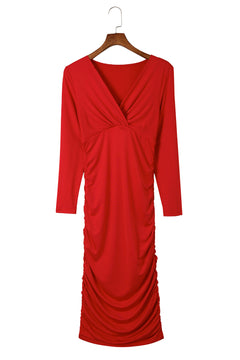 Fiery Red Sheath Dress: Celebrity Style Glamour