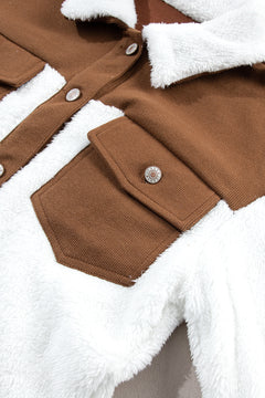 Stay Cozy & Stylish with Chestnut Fuzzy Jacket