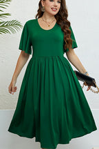 Whispers of Enchantment Flutter Sleeve Dress