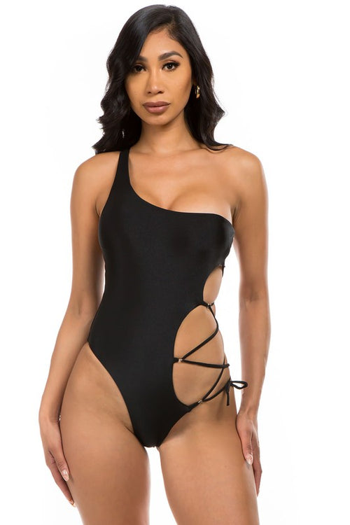 Enchanting Goddess: One-Shoulder Swimsuit - Radiate Romance