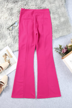 Flawless Rose Split Hem Street Style Pants 🌹