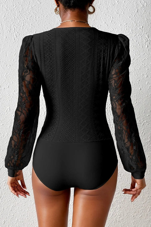 Luxury French Lace Bodysuit: Timeless Elegance