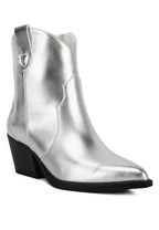 Gilded Elegance Metallic Glam Booties: Opulent Splendour