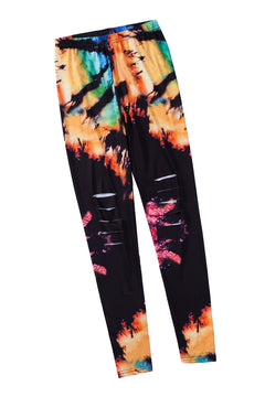 Pink Tie Dye Cut-Out Leggings: Slay in Style!