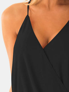 Opulent Surplice Spaghetti Strap Top