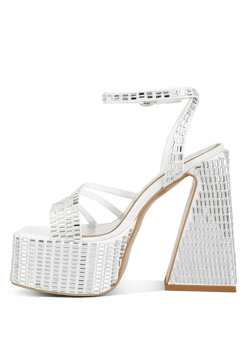 Opulent Glamour Flare Sandals