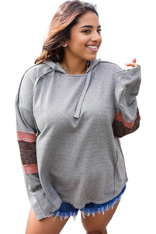 Romantic Embrace Plus Size Elegance Hoodie