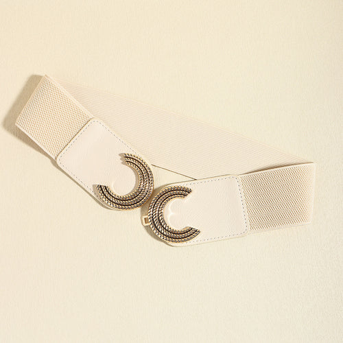 Double C Buckle Elastic Belt: Fashion's Treasure