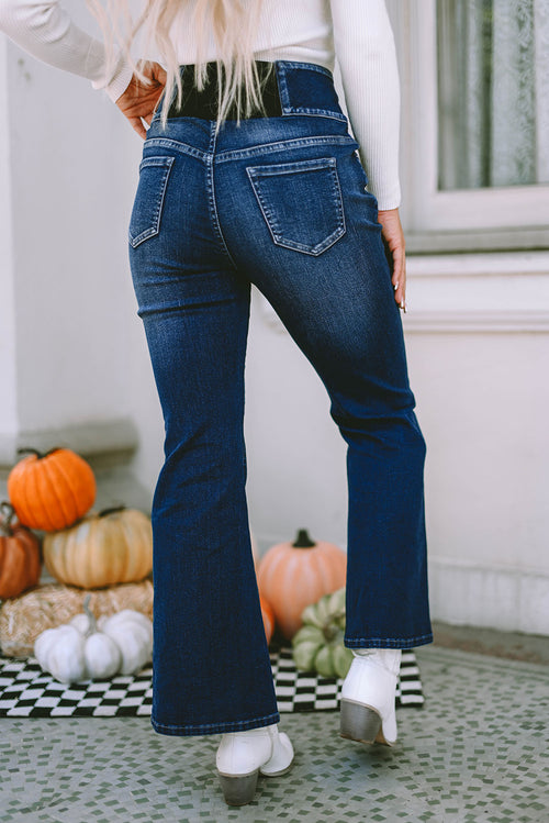 Blue Bliss Flare Jeans: Chic & Comfortable!