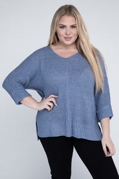 Romantic Embrace Knit Sweater - Curves Enchanted