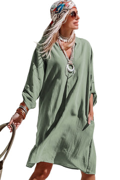 Green Flowy Dress for Effortless Elegance