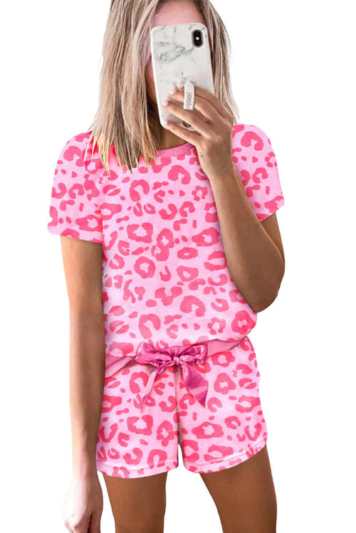 Pink Leopard Dream Lounge Set: Cosy Chic Wonderland