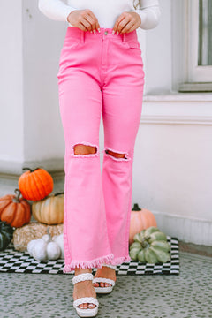 Pink Flare Jeans: Retro Charm for You