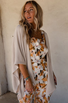 Get Summer Ready with Lace Trim Kimono