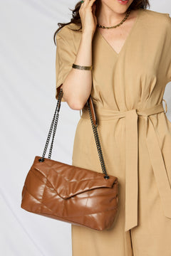 The Ethical Elegance: Faux Leather Chain Handbag