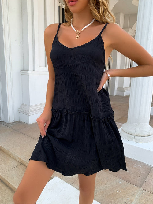 Elegant Whimsy V-Neck Cami Dress