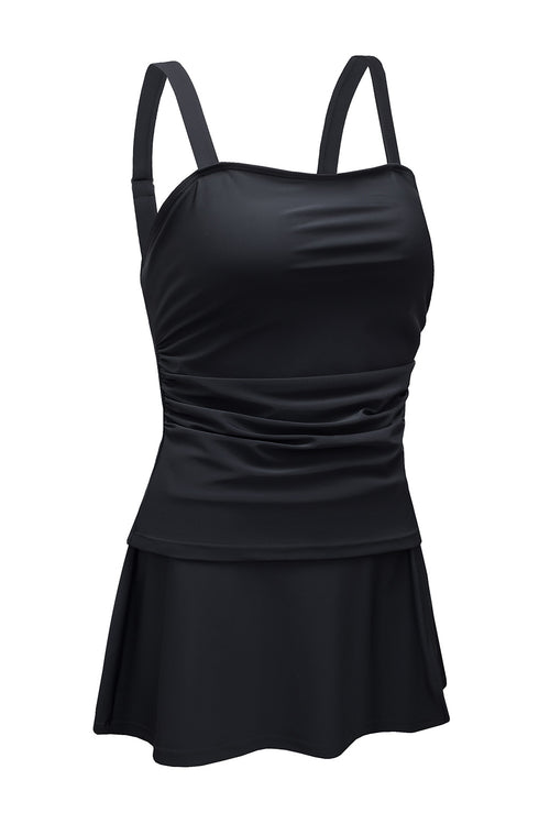 Enchanted Sea Black Tankini: Romantic Elegance 🌊💫