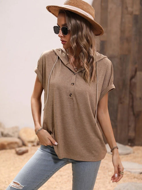 Chic Hooded Blouse: Effortless Style & Comfort