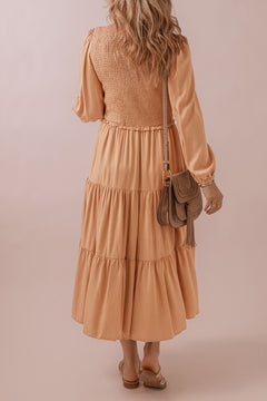 Sophisticated Elegance: Chestnut Maxi Dress