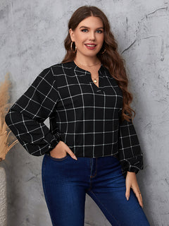 Enchanted Romance Plaid Blouse 🌹