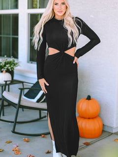 Elegant Cutout Maxi Dress for Timeless Chic