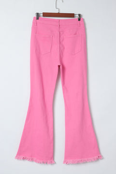 Pink Flare Jeans: Retro Charm for You