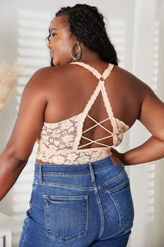 Crisscross Lace Bralette: Feel Sensually Confident Now.