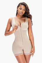 Lace Trim Zippered Shapewear: Curve-Enhancing Elegance