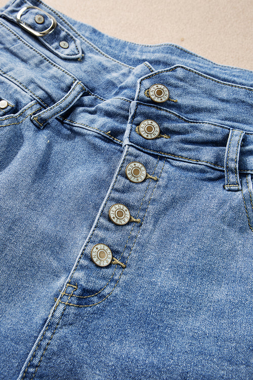 Stay Stylish & Comfy: Dusk Blue Denim Shorts